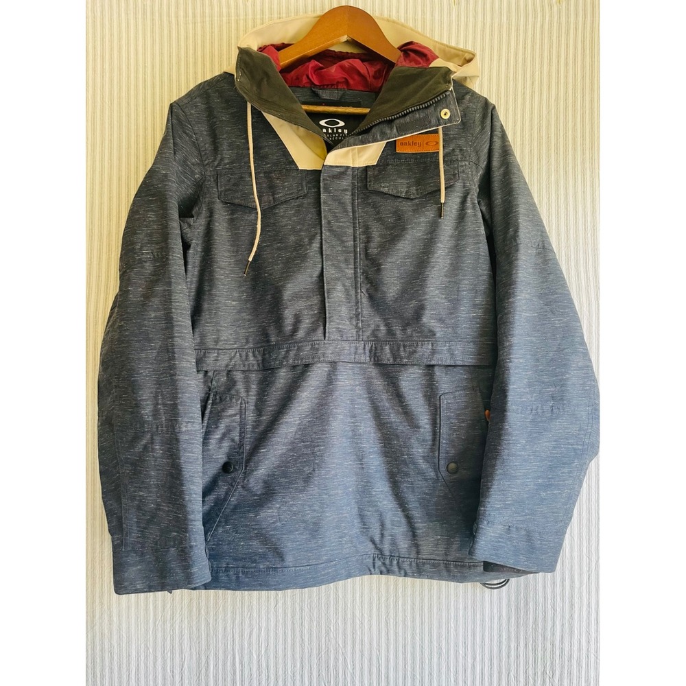 Oakley BioZone FN Dry 15K Anorak Snowboard Ski Jacket Blue Heather Women's Small